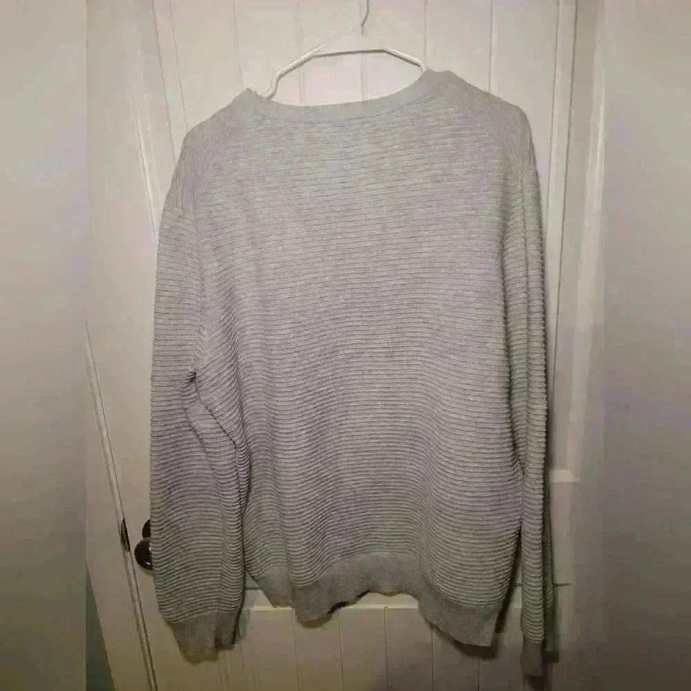 Black brown 1826 ribbed gray sweatshirt size large